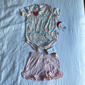 Magnetic Me Summer Bodysuit and Shorts Set Baby Girl
